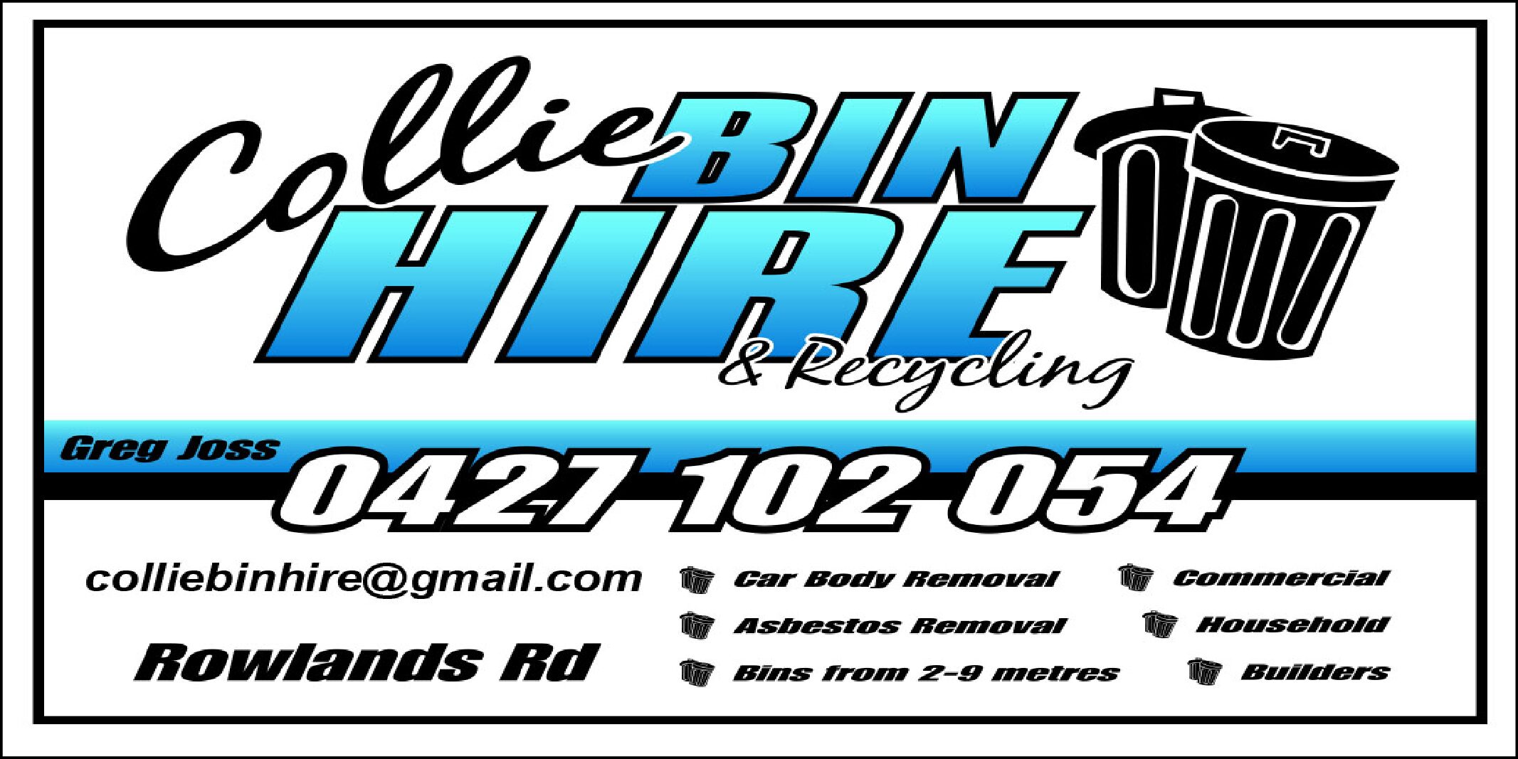 Collie Hub - Collie Bin Hire & Recycling A2